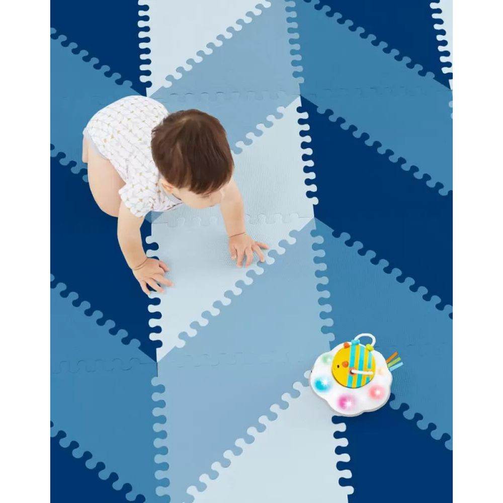 Skip Hop Playspot Geo Foam Floor Blue Ombre – BabyAmore