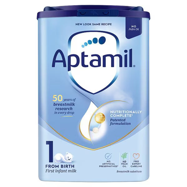 Aptamil Baby Milk Formula, Stage 1, From Birth, 800gms