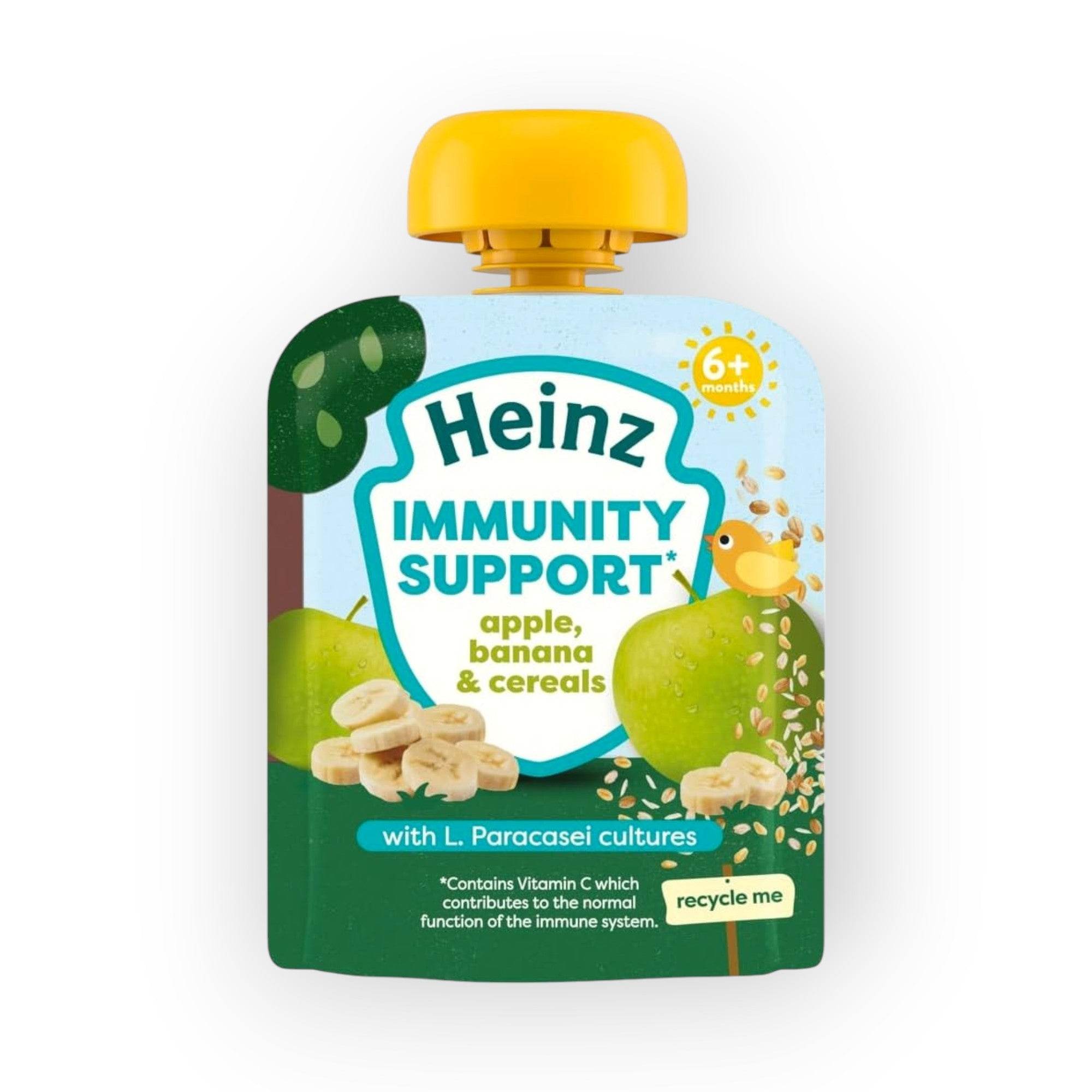 Heinz Immunity Support Apple, Banana & Cereals, 85g – BabyAmore