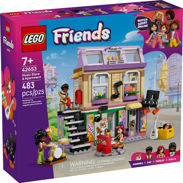 Lego Friends Music Store & Apartment (483 Pieces)