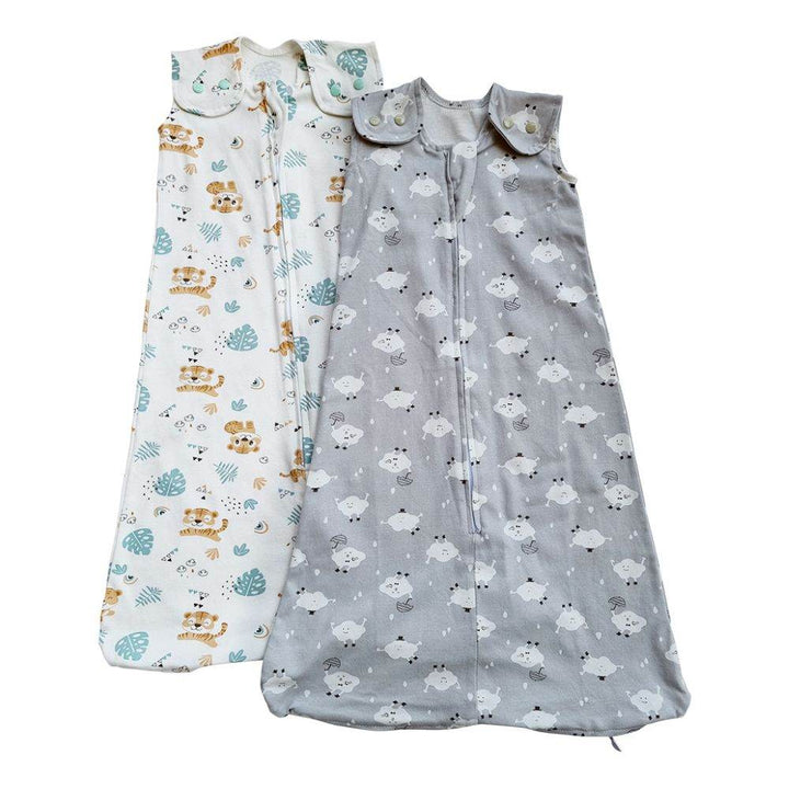 Tickle Tickle Organic Cotton Sleeping Bag, 1.0 TOG HappyCub/Cloud9 - BabyAmore