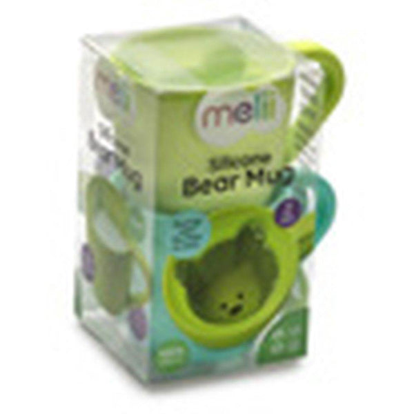 Melii Silicone Bear Mug - 2 Pack (Green/Blue) - BabyAmore