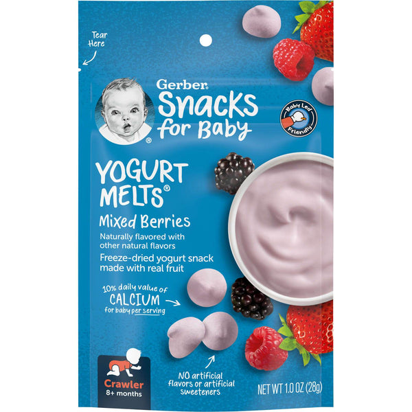 Gerber Yogurt Melts Mixed Berries 8+ Months - 28g - BabyAmore