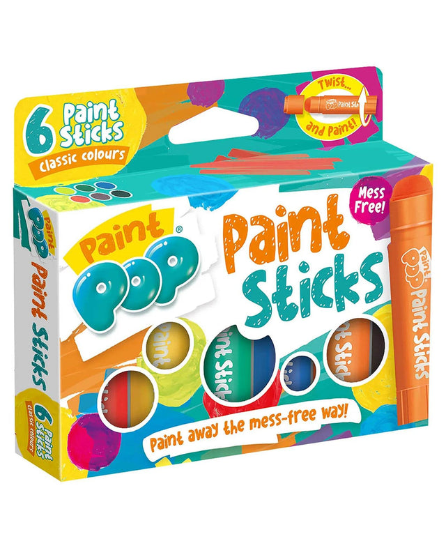 Paint Pop Classic 6 Pack Quick Dry Paint Sticks