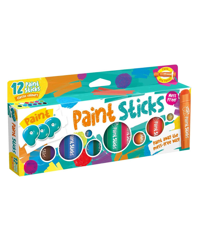 Paint Pop Classic 12 Pack Quick Dry Paint Sticks