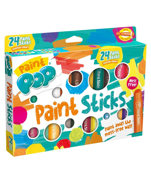 Paint Pop 24 Pack Assorted Quick Dry Paint Sticks