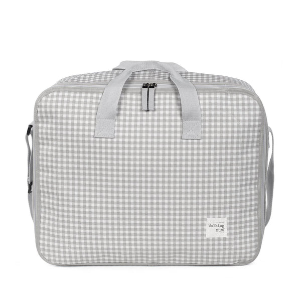 I Love Vichy Grey Travel Holiday and Maternity Bag - BabyAmore