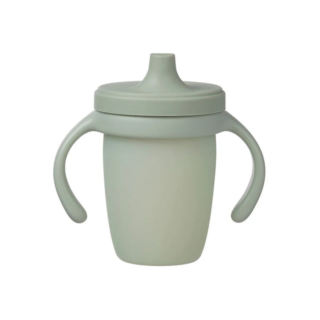 b.box Silicone Spout Cup-With Removable Easy Grip Handles & Leakproof Lid-Translucent Water Level Monitor