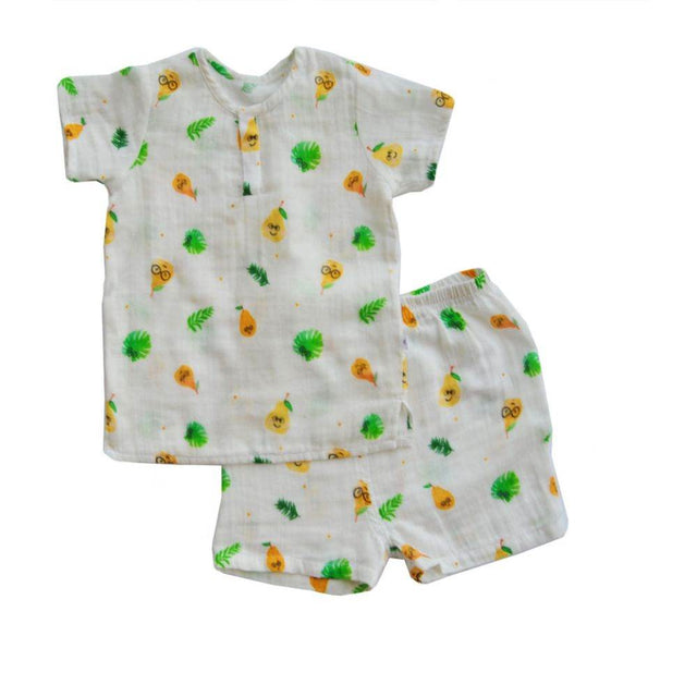Tickle Tickle Organic Muslin Baby Romper - Old Rose