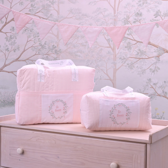 Blooms and Butterflies Large Bag and Theatre Bag Combo - Be Happy