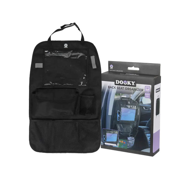 Dooky Back Seat Organiser – Universal Car Storage with Tablet Holder & Multiple Pocket