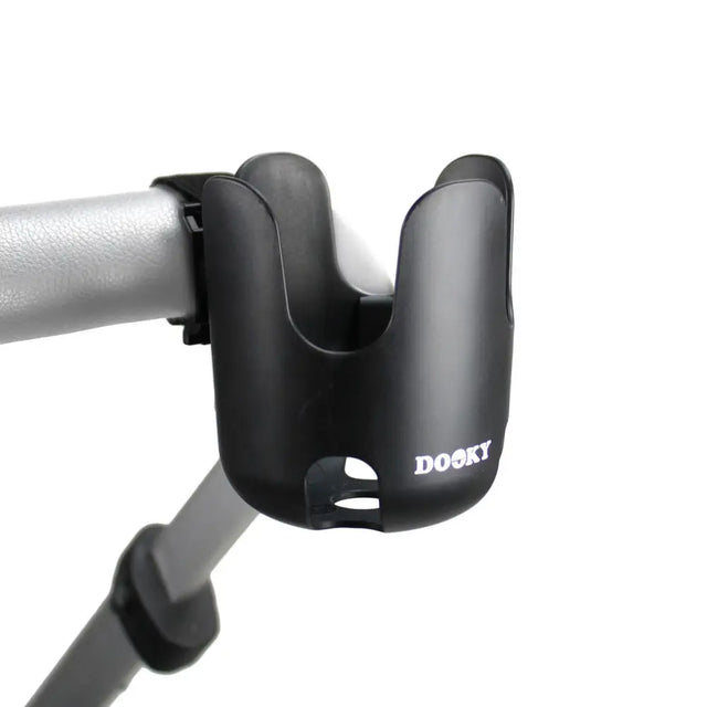 Dooky Universal Stroller Cup Holder – 360° Adjustable Anti-Slip Pram Bottle Holder, Unbreakable Drink & Coffee Cup Stand for Baby Stroller & Bicycle