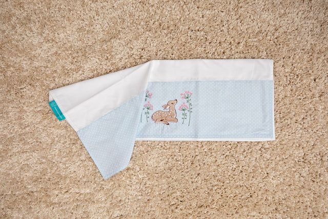 Blooms and Butterflies Into the Woods Blue Bath Sheet