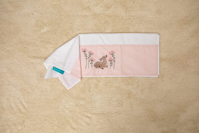 Blooms and Butterflies  Into the Woods Pink Bath Sheet