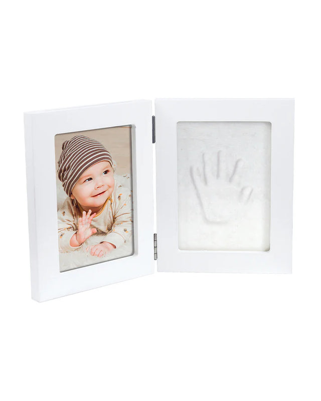 Dooky Baby Hand & Footprint Photo Frame Small With Skin Friendly Clay-Baby Keepsakes Gift Set For Baby Shower