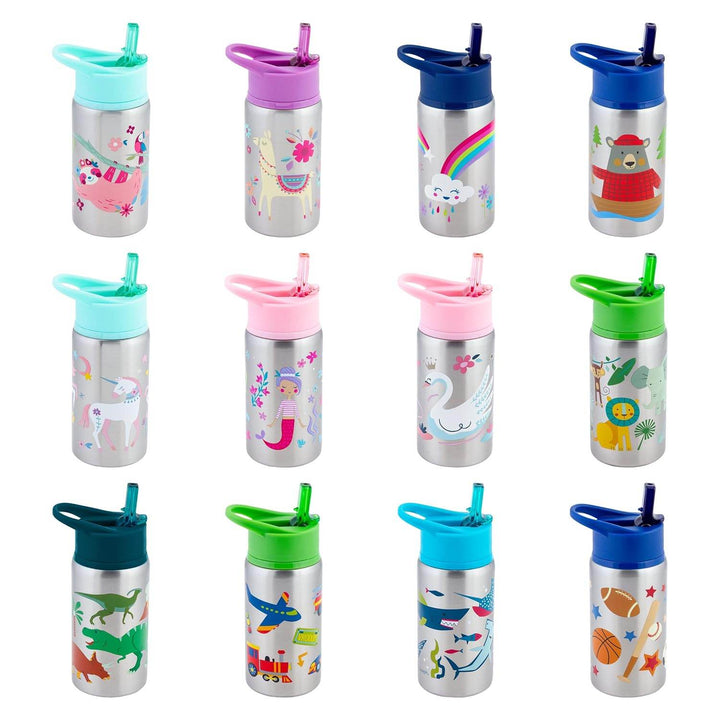 Stephen Joseph STAINLESS STEEL WATER BOTTLES SPACE - BabyAmore
