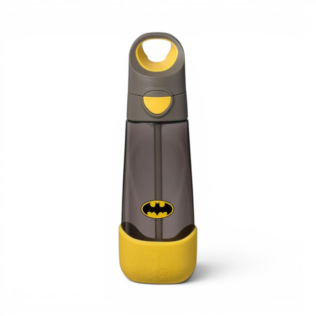 b.box Tritan Straw Sipper-One Touch Open & Lock Lid-Spill Proof Straw Top - Batman
