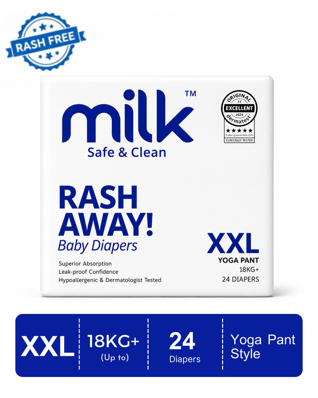 MILK Baby Diaper Yoga Pants, Size XXL - 24 Pcs, 18 To 25 KG