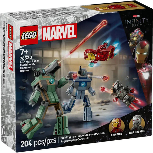Lego Super Heroes Marvel Iron Man & War Machine vs. Hammer Drones (204 Pieces)