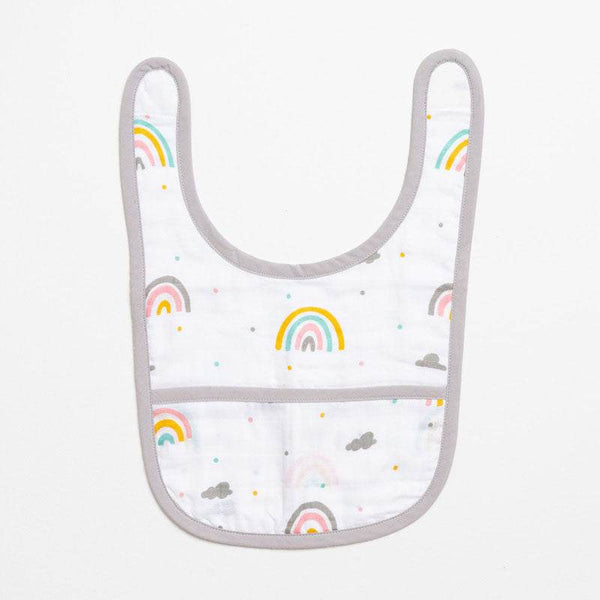 Aariro Classic Muslin Bib - Follow the Rainbow - BabyAmore