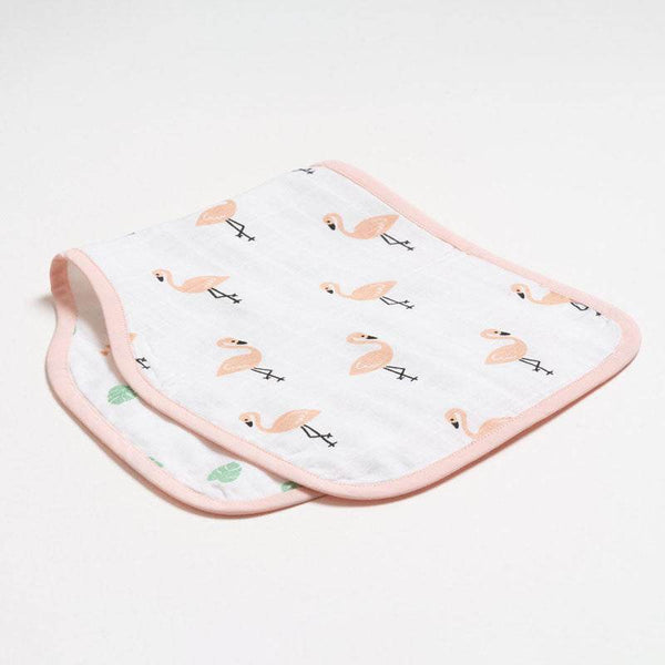 Aariro Burp cloth - Tropical Flamingo - BabyAmore
