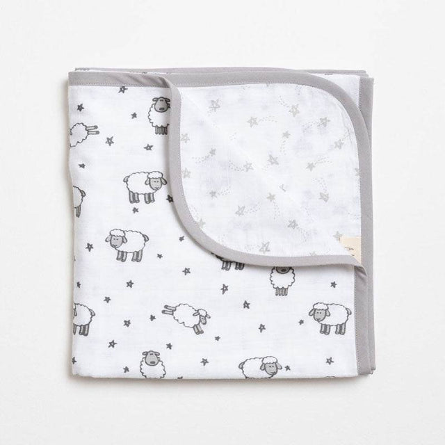 Aariro Reversible Muslin Blanket - Counting Sheep