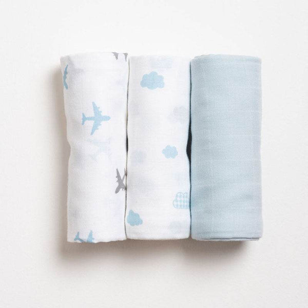 Aariro Muslin Swaddle - Dream Big (Set of 3) - BabyAmore