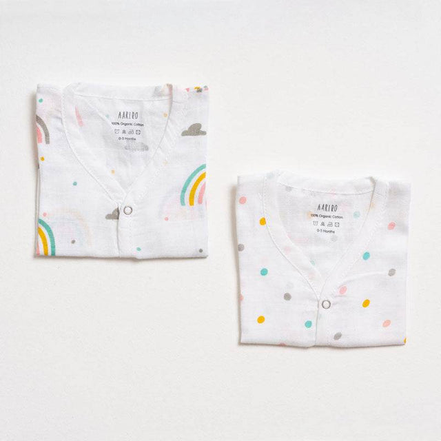 Aariro Muslin Jabla set - Follow the Rainbow (2 Pcs)