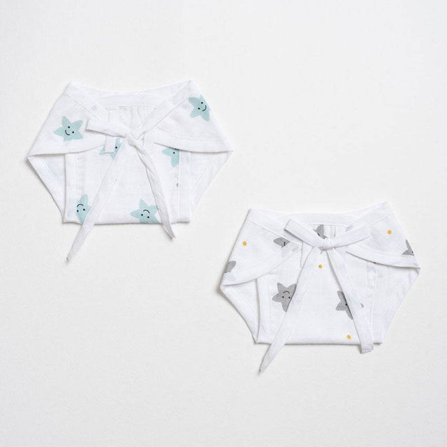 Aariro Nappy - Smiley Star (Mint)