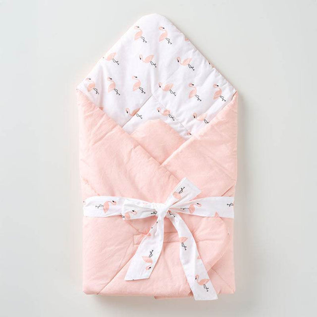 Aariro Receiving Blanket - Tropical Flamingo