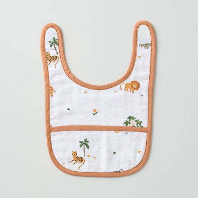 Aariro Classic Muslin Bib - Wild Safari