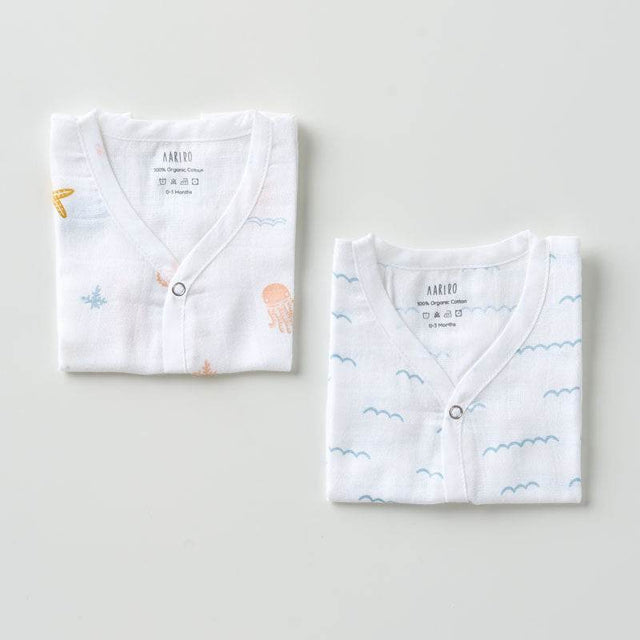 Aariro Muslin Jabla set - Under the Sea (2 Pcs)