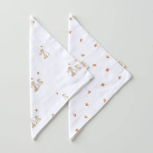 Aariro Muslin Washcloth - Honey Bunny - BabyAmore