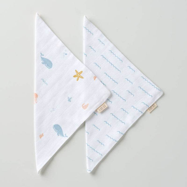 Aariro Muslin Washcloth - Under the Sea - BabyAmore