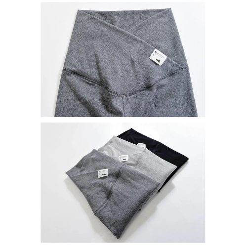 Across V Adjustable Size Maternity Leggings Black, Large