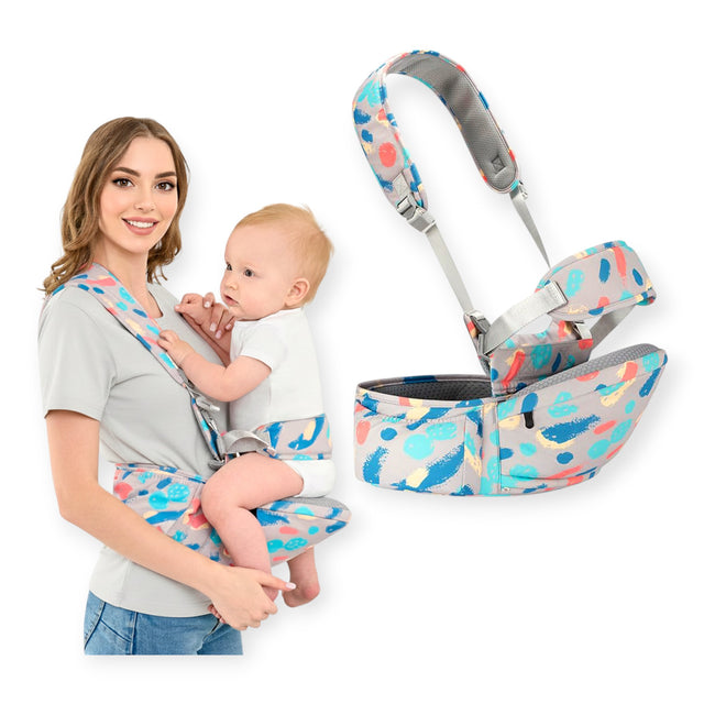 Angels & Mice Cuddle Hip Seat Baby Carrier- Grey