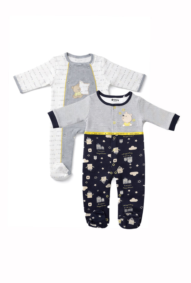 Nuberry Unisex Sleep Suit | Pack of 2