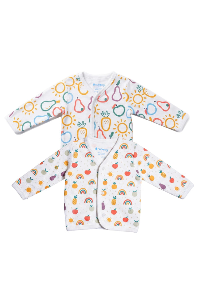 Nuberry Unisex Baby Open Vest (Pack of 2)