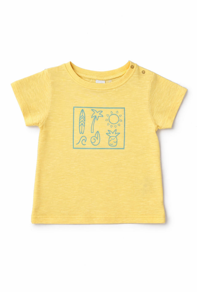 Nuberry Boys Cotton T-Shirt | Soft & Breathable | Yellow
