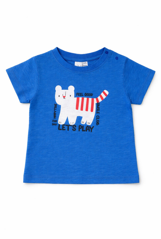 Nuberry Boys Cotton T-Shirt | Soft & Breathable | Blue