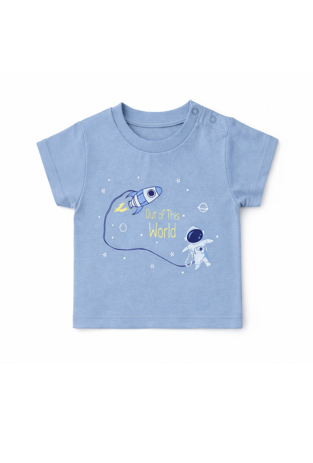 Nuberry Boy T-Shirt | Spaceship Print