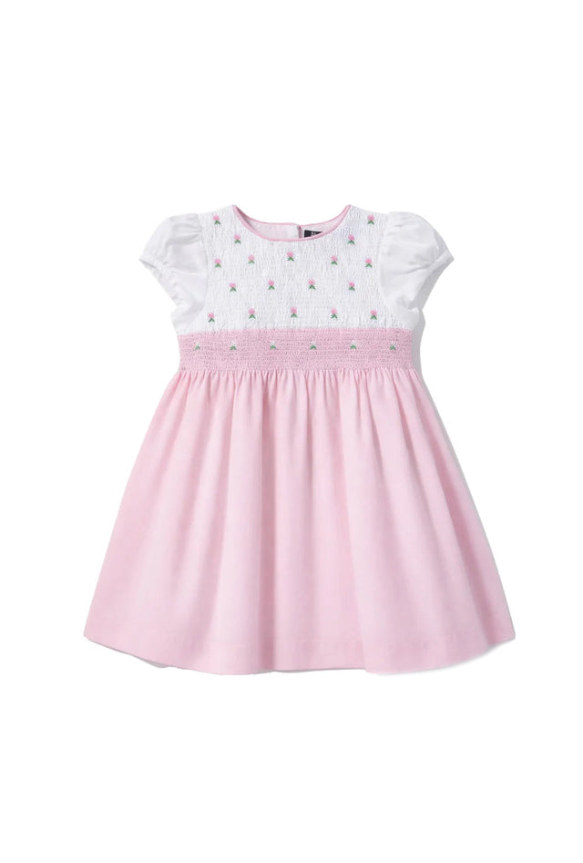 Nuberry Soft Cotton Smocked Party Dress for Baby Girls