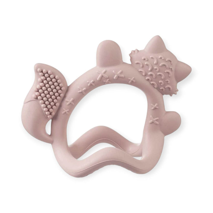 B.box Silicone Wrist Teether Fox Blush Pink, 3m+ - BabyAmore