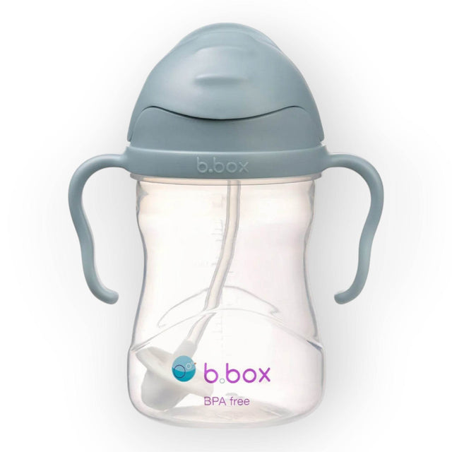 b.box Weighted Straw Sippy Cup 240ml Ocean Blue