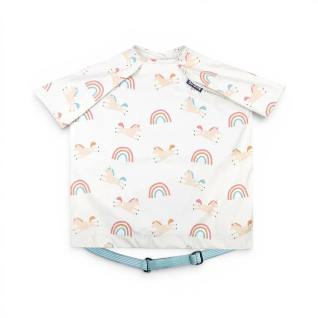 Bibado Short Sleeve Coverall Weaning Bib-Stain & Waterproof with Adjustable Straps-Fairytale-For Infants