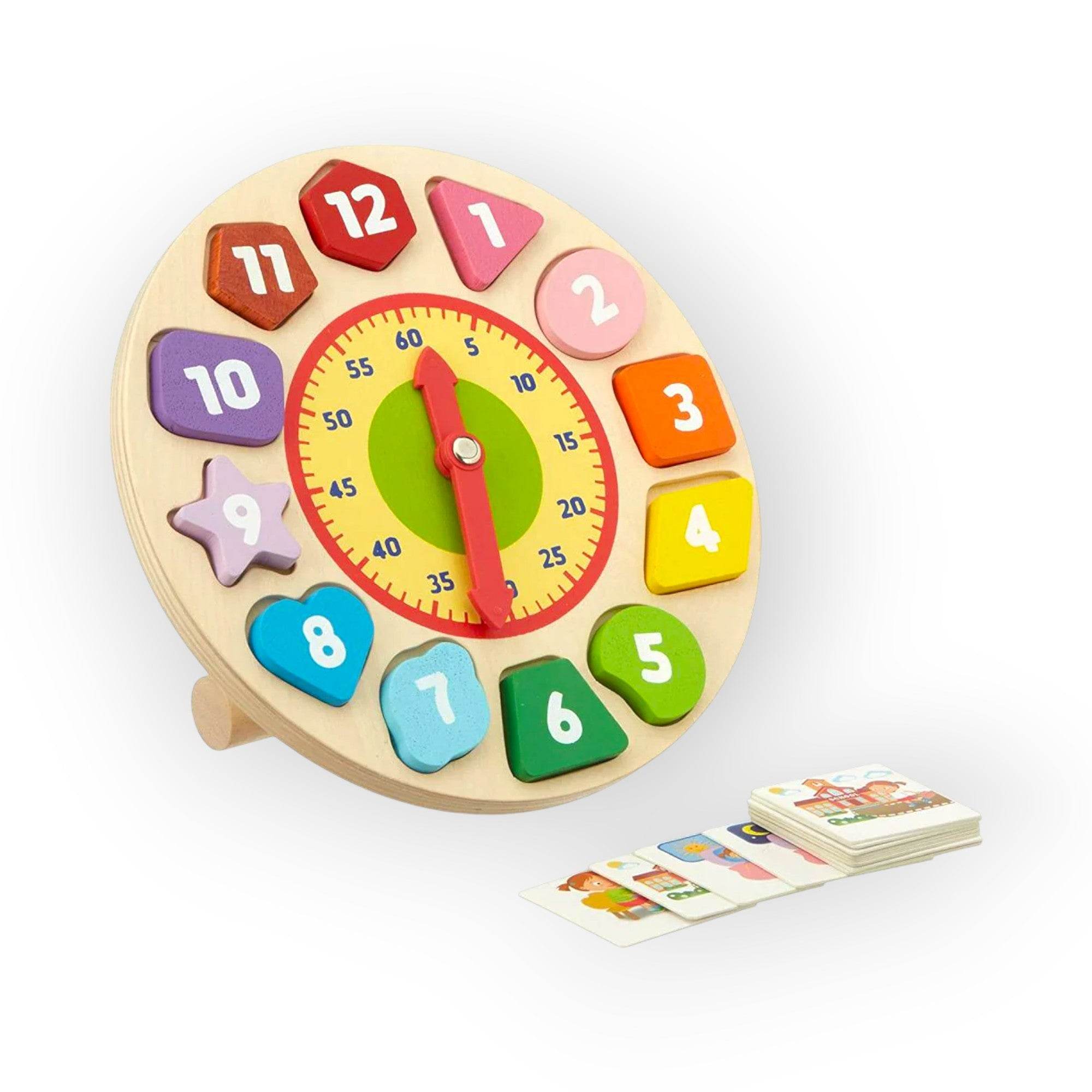 Clock Shape Game BRAINSMITH Shape Sorting Clock – BabyAmore