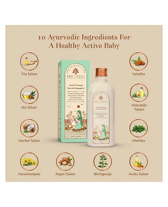 Baby Forest Baby Hair & Massage Oil Gifting Hamper - Multicolor - BabyAmore