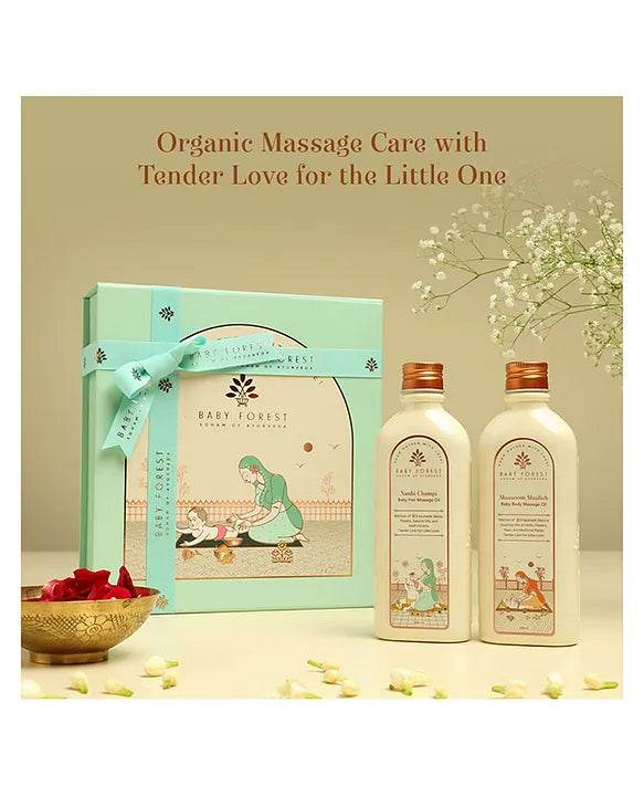 Baby Forest Baby Hair & Massage Oil Gifting Hamper - Multicolor - BabyAmore