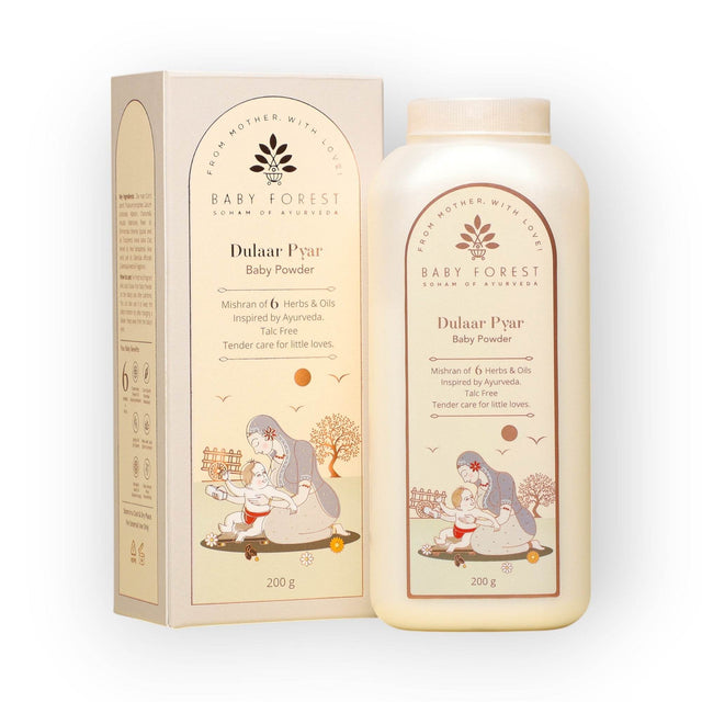 Baby Forest Dulaar Pyar Talc-Free Baby Powder With Chamomile Flower Oil Jojoba Seed Oil Marigold Seed Oil -200 g