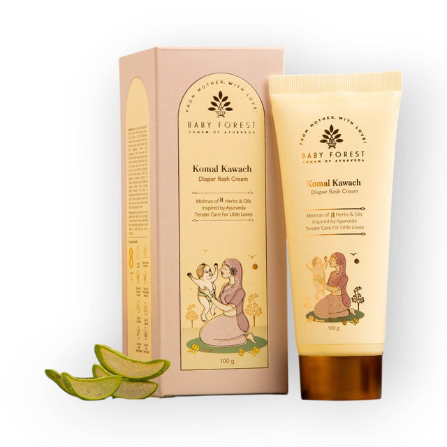 Baby Forest Komal Kawach Baby Rash Healing Cream 100g -  with 8 herbs and oils | Derma-safe